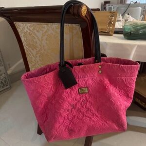 Louis Vuitton Pink Embossed Tote